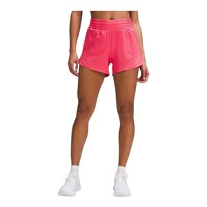 Lululemon Hotty Hot High-Rise Lined Run Shorts 4” Maize Yellow Size 4 NWT